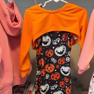 Girls Halloween Dress and Shrug